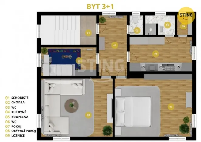 Prodej bytu 3+1, Opava, Liliová, 93 m2