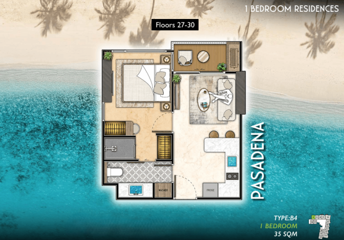 Prodej apartmánu, Pattaya, 38 m2