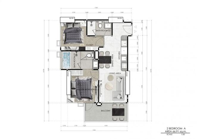 Prodej apartmánu, Pattaya, 31 m2