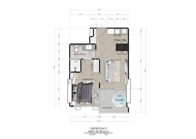 Prodej apartmánu, Pattaya, 31 m2