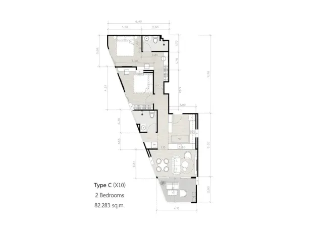 Prodej apartmánu, Pattaya, 45 m2