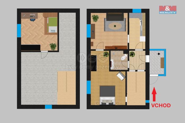 Prodej rodinného domu, Velký Osek, Tyršova, 86 m2