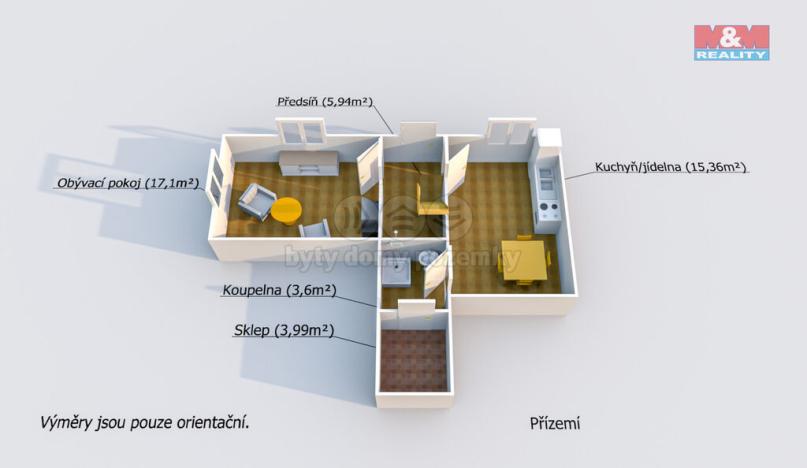 Prodej rodinného domu, Štichovice - Křečov, 102 m2