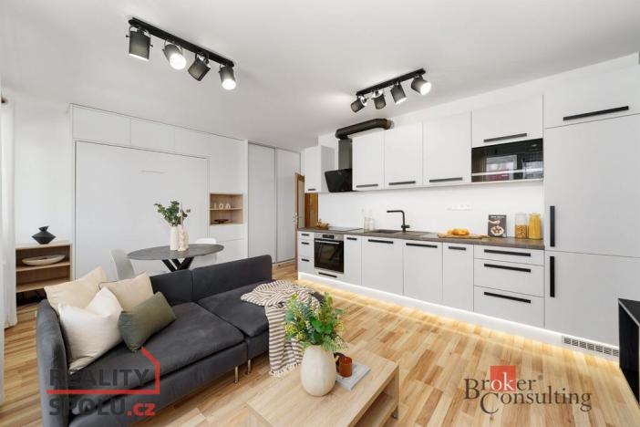 Pronájem bytu 1+kk, Praha - Kyje, Davidovičova, 31 m2