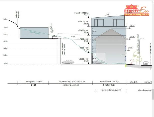 Prodej pozemku pro bydlení, Náchod, Komenského, 440 m2