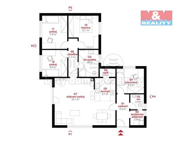 Prodej rodinného domu, Krušovice, 111 m2