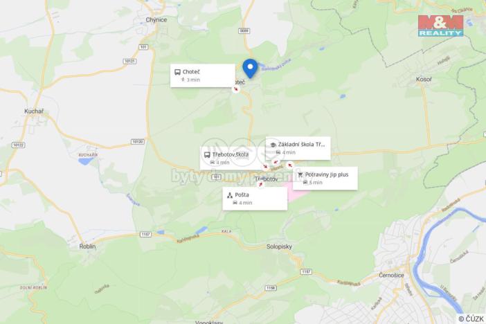 Prodej pozemku pro bydlení, Choteč, 1912 m2