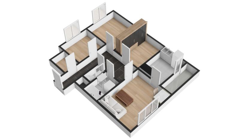 Pronájem bytu 3+1, Praha - Háje, Anežky Malé, 77 m2