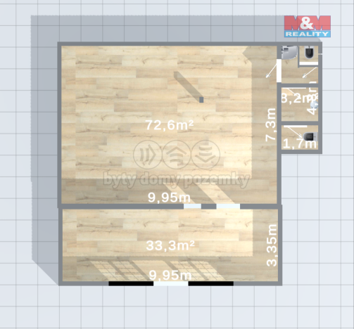 Pronájem obchodního prostoru, Kolín - Kolín IV, Jaselská, 114 m2