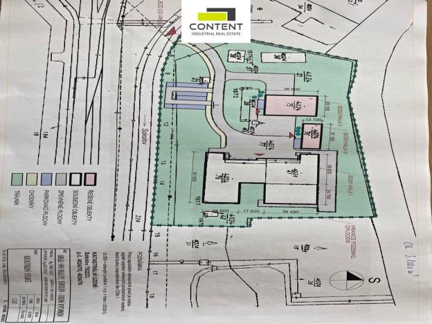 Pronájem výrobních prostor, Sokolov, Chebská, 3372 m2