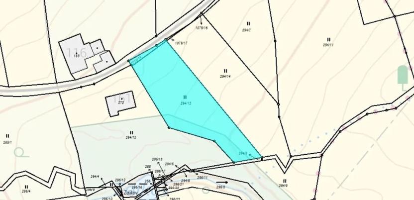 Pronájem pozemku pro bydlení, Zdíkov, 1858 m2