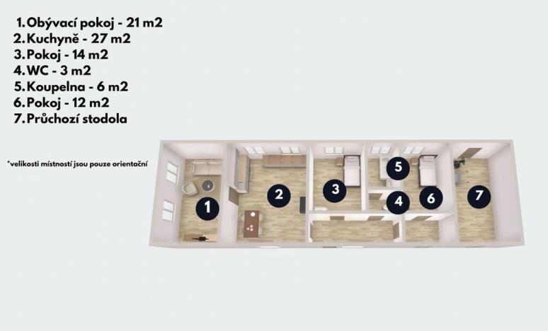 Prodej chalupy, Humpolec - Krasoňov, 92 m2