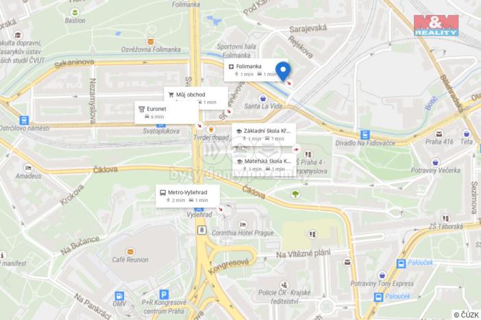 Prodej bytu 2+kk, Praha - Vinohrady, Na Folimance, 61 m2