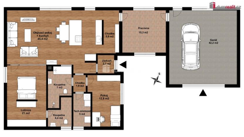 Prodej rodinného domu, Strančice - Předboř, 121 m2