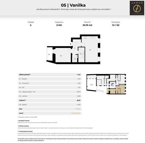 Prodej bytu 2+kk, Jáchymov, náměstí Republiky, 54 m2