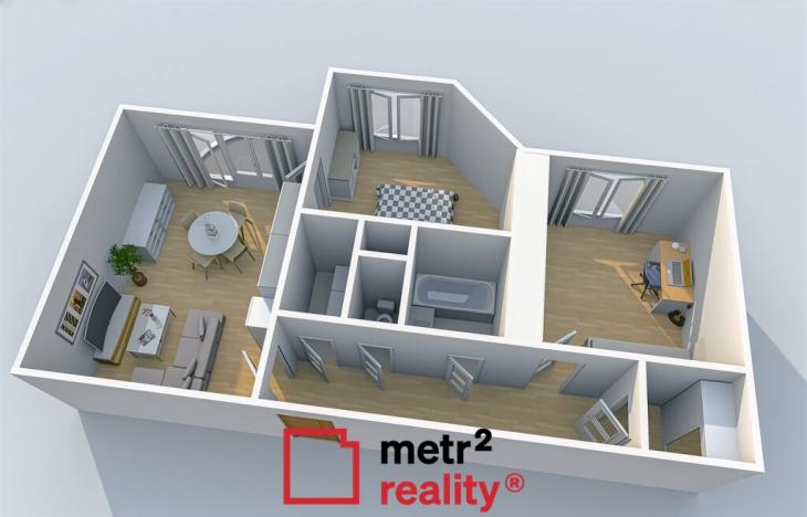 Prodej bytu 3+kk, Olomouc, Handkeho, 73 m2