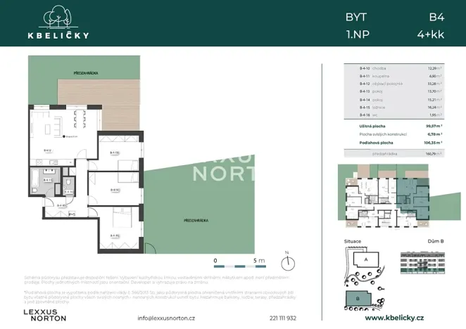 Prodej bytu 4+kk, Praha - Kbely, Hůlkova, 106 m2