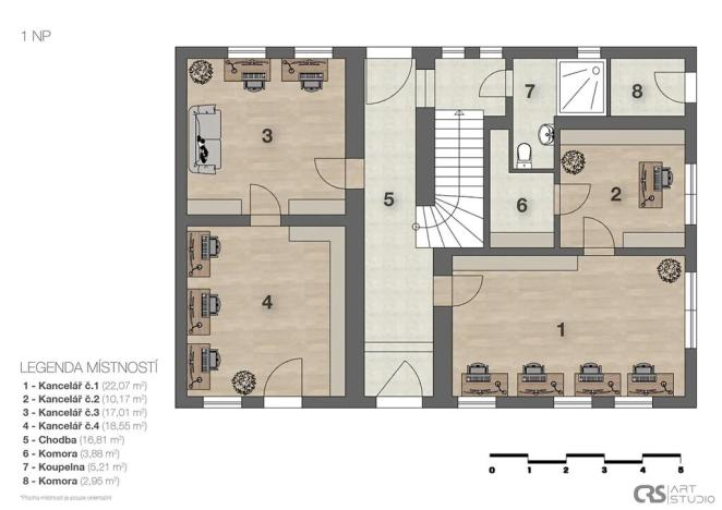 Prodej kanceláře, Mladá Boleslav, Ptácká, 305 m2