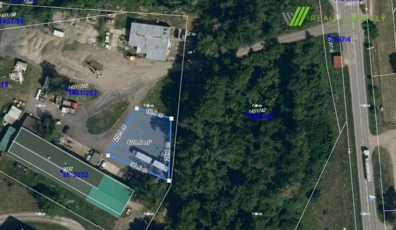 Pronájem pozemku, Hodonín, Pánov, 621 m2