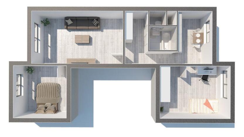 Prodej bytu 3+1, Týn nad Vltavou, Komenského, 67 m2