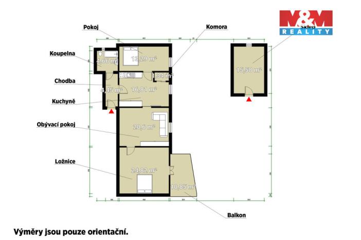 Prodej bytu 3+1, Kdyně, Nádražní, 86 m2