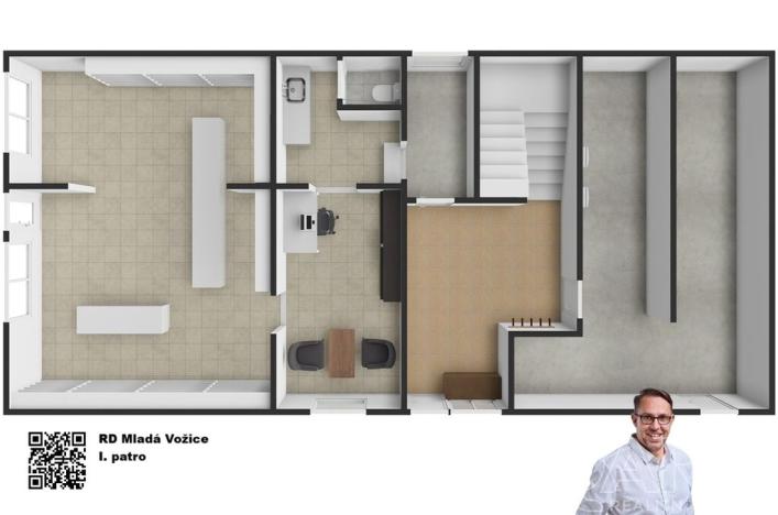 Prodej rodinného domu, Mladá Vožice, Husovo náměstí, 232 m2