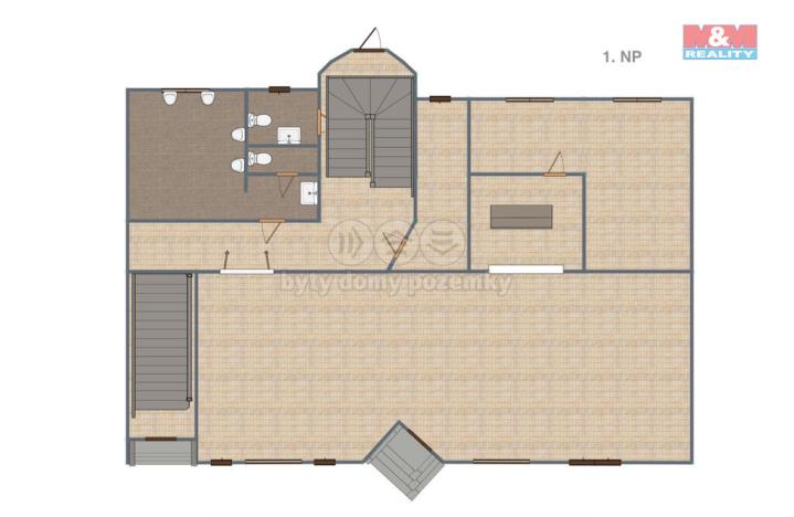 Prodej restaurace, Chomutov, Husova, 308 m2