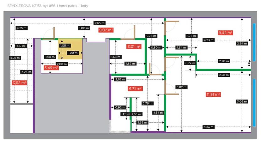 Prodej bytu 3+kk, Praha - Stodůlky, Seydlerova, 94 m2