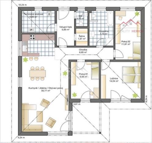 Prodej rodinného domu, Karlovy Vary, Vrchlického, 107 m2
