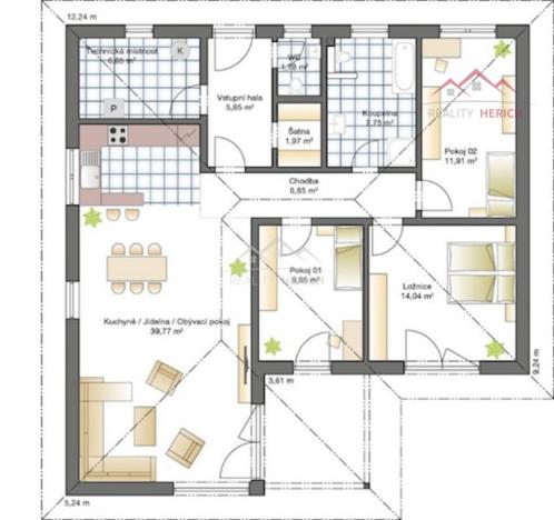 Prodej rodinného domu, Jirkov, Pod Vodárnou, 107 m2