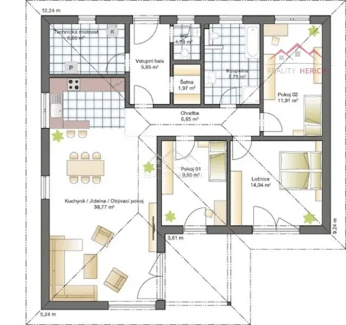 Prodej rodinného domu, Jirkov, Pod Vodárnou, 107 m2