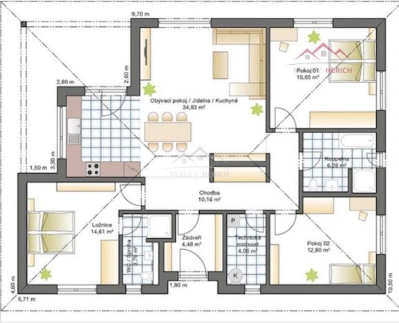 Prodej rodinného domu, Teplice, 107 m2