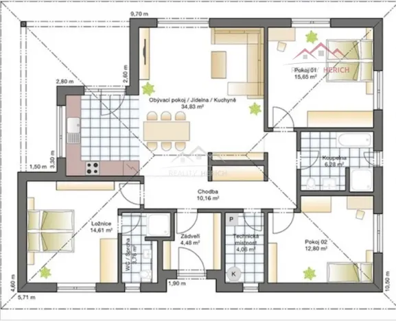Prodej rodinného domu, Teplice, 107 m2