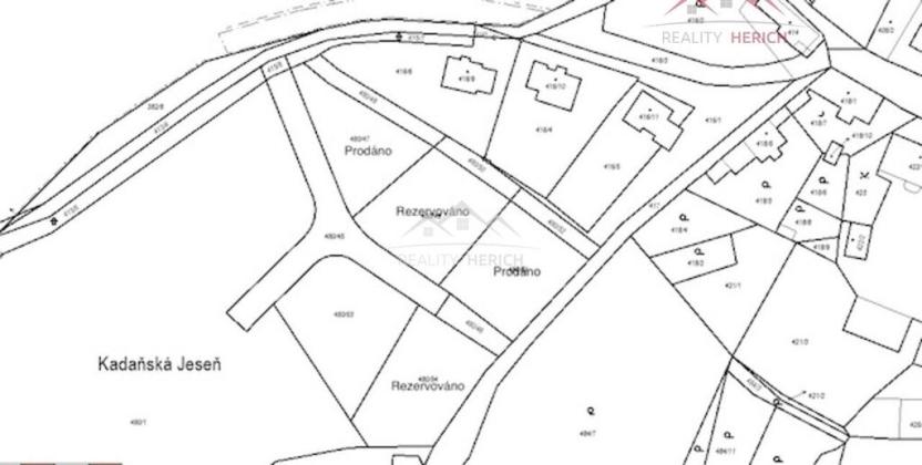 Prodej pozemku pro bydlení, Kadaň - Kadaňská Jeseň, 1103 m2