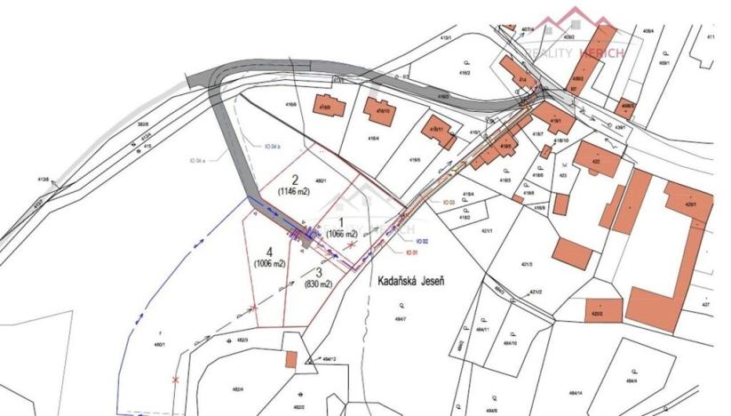 Prodej pozemku pro bydlení, Kadaň - Kadaňská Jeseň, 1103 m2