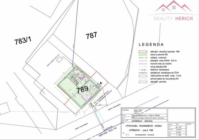 Prodej pozemku pro bydlení, Březno - Střezov, 629 m2