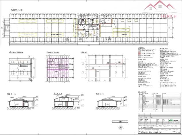Pronájem výrobních prostor, Březno - Střezov, 1200 m2