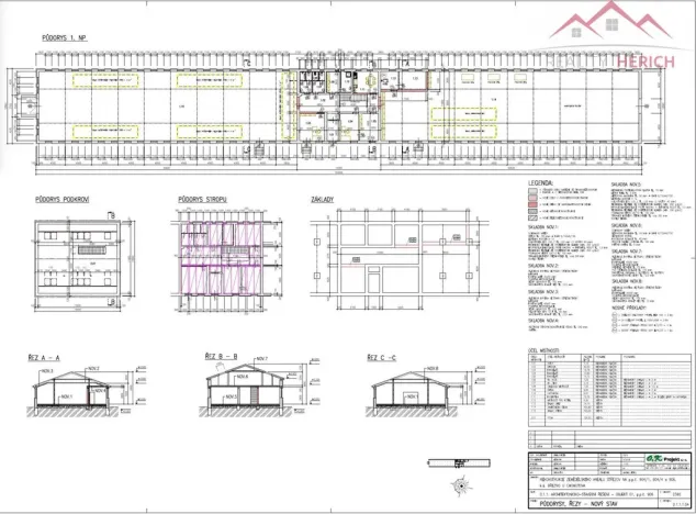Pronájem výrobních prostor, Březno - Střezov, 1200 m2