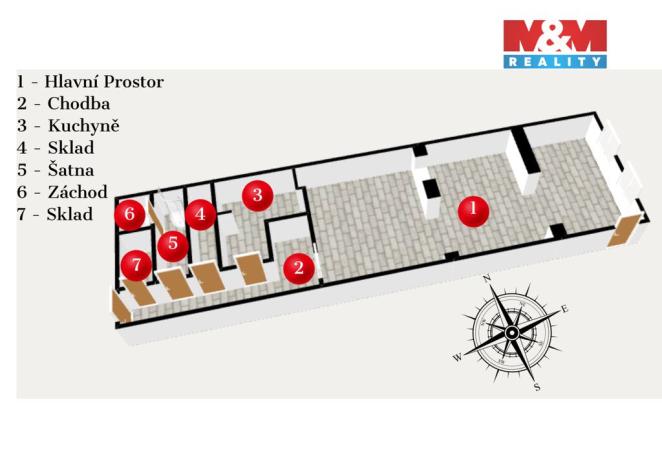 Pronájem obchodního prostoru, Chotěboř, V Drážkách, 80 m2