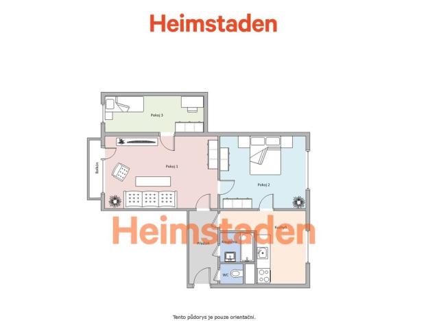 Pronájem bytu 3+1, Havířov - Město, Národní třída, 63 m2