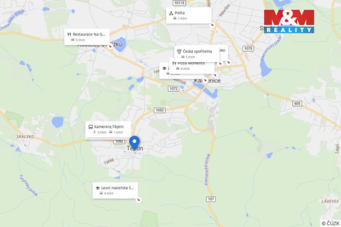 Prodej pozemku pro bydlení, Kamenice, 1227 m2