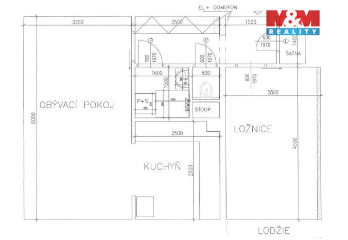 Prodej bytu 2+1, Neratovice, Mládežnická, 54 m2