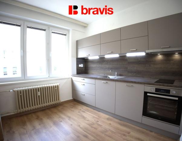 Pronájem bytu 1+1, Brno - Veveří, Cihlářská, 47 m2