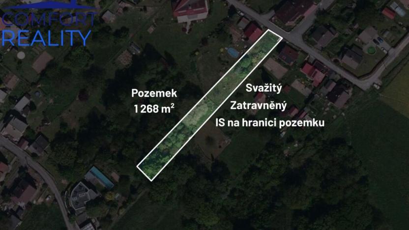 Prodej pozemku pro bydlení, Ostrava - Petřkovice, Do Luk, 1268 m2