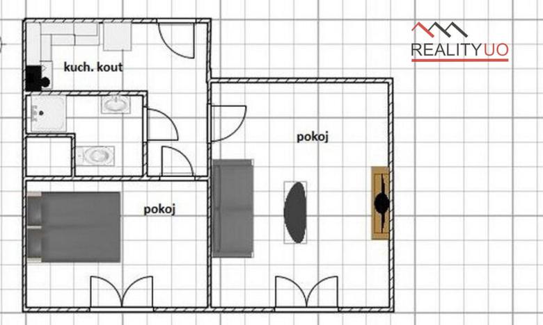 Pronájem bytu 2+kk, Ústí nad Orlicí - Hylváty, Třebovská, 37 m2
