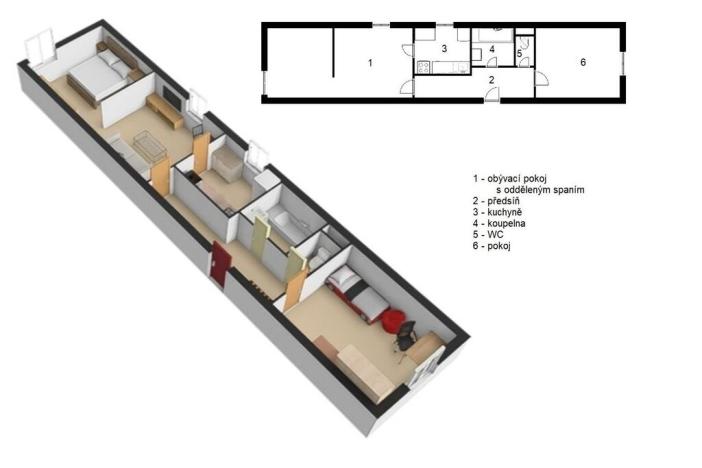 Prodej bytu 2+1, Rokytnice nad Jizerou - Horní Rokytnice, 55 m2
