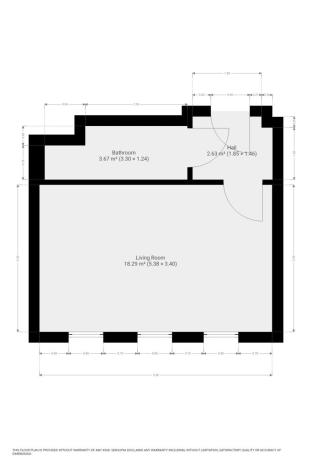 Pronájem bytu 1+kk, Praha - Vinohrady, Perucká, 26 m2