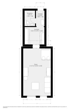 Pronájem bytu 1+1, Brno, Körnerova, 32 m2