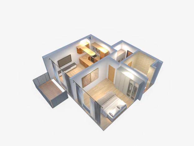 Prodej bytu 2+kk, Praha - Vinoř, Českodubská, 43 m2