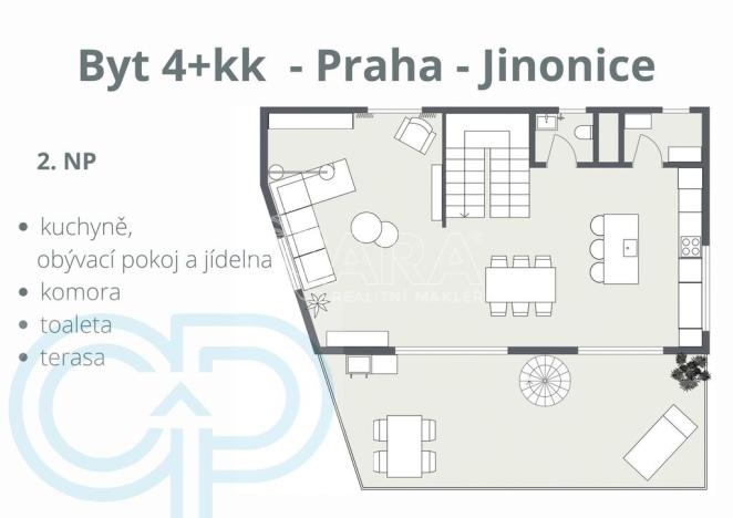 Prodej bytu 4+kk, Praha - Jinonice, Na pomezí, 236 m2